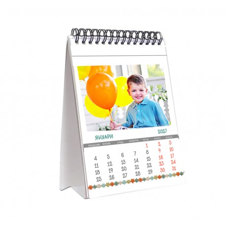 Настолен календар 12 листа ф-т 13/18 см