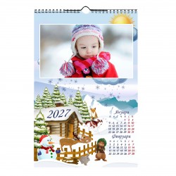 Calendar 6 pages and 6 photos format 30/45 cm