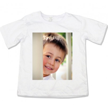 Детска тениска с къс ръкав със снимка отпред и отзад  размери 86,92,98,104,110,116,122,128,134