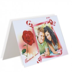 Card with a picture / double sided / 10x15 cm.