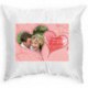 Pillow with frame pink heart 1 33x33 cm