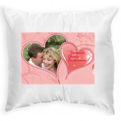 Pillow with frame pink heart 1 33x33 cm