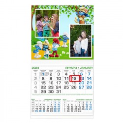 Работен календар с рамка 29/53см с две снимки