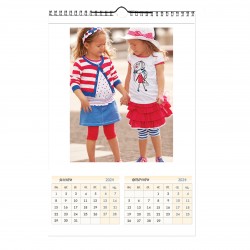 Calendar 6 pages and 6 photos format 30/45 cm
