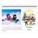 Desc calendar 12 pages format 18/13 cm