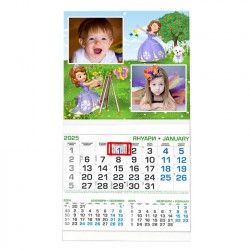 Business calendar with border 29/53 cm