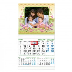 Business calendar with border 29/53 cm