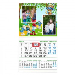 Business calendar with border 29/53 cm