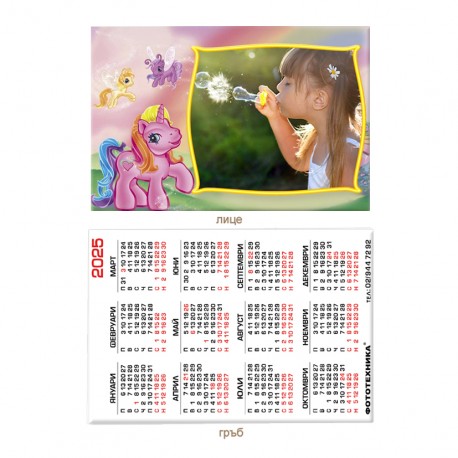 Calendar 6/9cm - laminated