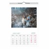 Calendar 12 pages format 25/38cm