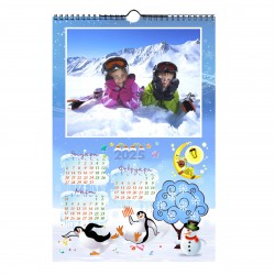 Calendar 4 pages and 4 photos format 25/38 cm