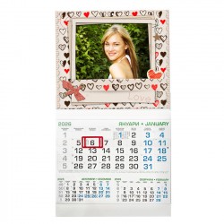 Business calendar with border 29/53 cm 