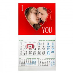 Business calendar with border 29/53 cm 