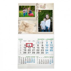 Business calendar with border 29/53 cm
