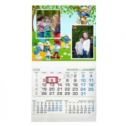 Business calendar with border 29/53 cm