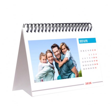 Desc calendar 12 pages format 18/13 cm