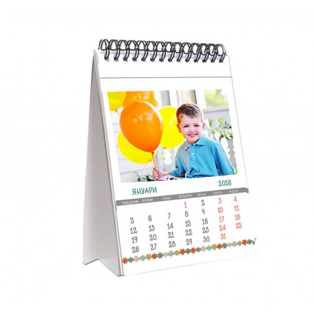Настолен календар 12 листа ф-т 13/18 см