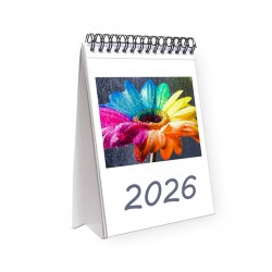 Desk calendar with ready-made design, size 13/18 cm