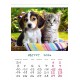Desk calendar with ready-made design, size 13/18 cm