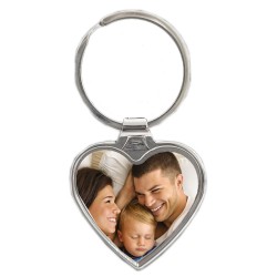 Metal keychain heart