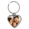 Metal keychain heart