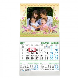 Business calendar with border 29/53 cm